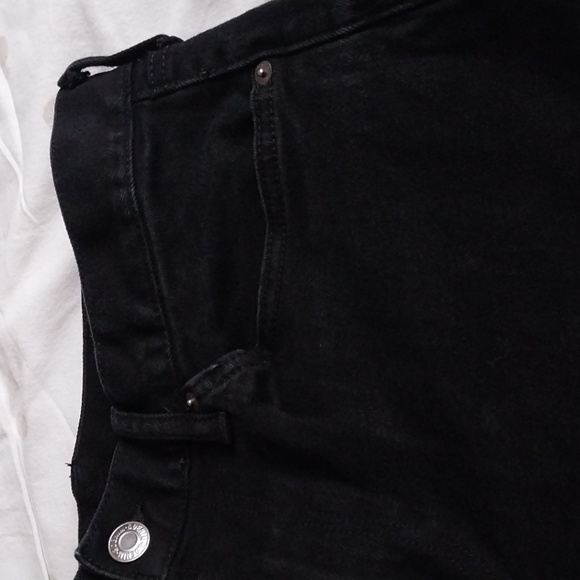 H&M Men's Slimming Fit High Rise Jeans sz 33x32 in Black - Picture 5 of 8